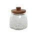 Burk Home ESPRIT Transparent Naturell Silikon Glas bokträ 1,9 L