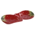 Snackdienblad Home ESPRIT Rood Modern 26 x 12,5 x 3,5 cm