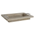 Snacksbrett Home ESPRIT Hvit Moderne Strippet ned 48 X 30,5 X 7,5 cm