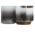 Set de 3 Botes Home ESPRIT Gris Natural Acacia Vidrio de Borosilicato 900 ml 1,5 L 1,2 L 3 Piezas