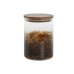 Conjunto de 3 Potes Home ESPRIT Cinzento Natural Acácia Vidro de Borosilicato 900 ml 1,5 L 1,2 L 3 Peças