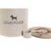 Bote de comida para mascotas Home ESPRIT Beige Natural Metal Bambú 8 L 25 X 21,7 X 26 cm