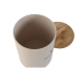 Matkrukke for dyr Home ESPRIT Beige Naturell 2,5 L