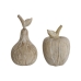 Figura Decorativa Home ESPRIT Blanco Fruta 12 x 12 x 23 cm (2 Unidades)