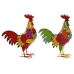 Decorative Figure Home ESPRIT Multicolour Rooster 37 X 15,5 X 44,5 cm (2 Units)