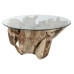 Mesa de Centro Home ESPRIT Natural 100 x 100 x 45 cm