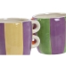 Vaso Home ESPRIT Multicolore Dolomite 22,5 X 16 X 15 cm (2 Unità)