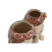 Cache-pot Home ESPRIT Blanc Beige Rose Dolomite chica 12 x 14 x 18 cm (2 Unités)