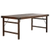 Mesa Dobrável Home ESPRIT Natural Madeira Reciclada 182 x 90 x 76 cm