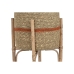 Plantenbakkenset Home ESPRIT Natuurlijk Jute Mangohout 26 X 26 X 67 cm (2 Onderdelen)