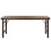 Mesa Dobrável Home ESPRIT Natural Madeira Reciclada 182 x 90 x 76 cm