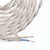 Cable EDM 11879 Blanco 2 x 0,75 mm 5 m Algodón