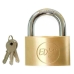 Key padlock EDM 85211 Brass 60 x 36 mm