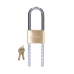 Key padlock EDM 85232 Brass Adjustable