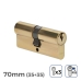 Cilindro EDM 85164 r15 Dourado Latão Leva comprida Europeu