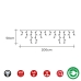 Κουρτίνα με Φώτα LED EDM 71482 Icicle Easy-Connect 100 W 0,72 W 200 x 50 cm