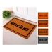 Doormat EDM 74767 Brown Black Intense Light Chestnut Brown 2/8-negro azulado 60 x 40 cm Rectangular