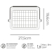 LED nástěnné světlo EDM 31844 Černý 10 W 1150 Lm (6000 K)