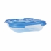 Set Lunchboxen Tontarelli Nuvola 500 ml Blauw Vierkant 4 Onderdelen (12 Stuks)