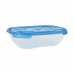 Set Lunchboxen Tontarelli Nuvola 500 ml Blauw Rechthoekig 4 Onderdelen (12 Stuks)