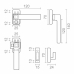 Forgattyús mechanizmus EDM 85456 6801 Fehér Alumínium Bal Patentkapocs