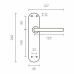 Rankenos komplektas EDM 85434 606 24 x 4,5 cm