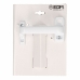 Manivelle EDM 85455 6801 Blanc Aluminium Droite Fermeture à pression