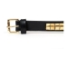 Dog collar Gloria Duna Black Golden (45 x 2.5 cm)