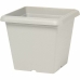 Vaso Garden ID Branco Quadrado Efeito pedra 40 x 35 cm