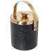 Balde de Gelo Alexandra House Living Preto Dourado Metal 15 x 18 x 15 cm