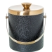 Ice Bucket Alexandra House Living Black Golden Metal 15 x 18 x 15 cm