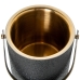 Ice Bucket Alexandra House Living Black Golden Metal 15 x 18 x 15 cm