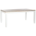 Eettafel DKD Home Decor Wit Bruin Acacia Mangohout 200 x 100 x 80 cm