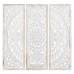 Decorative altarpiece Alexandra House Living White Wood 90 x 90 x 2 cm 3 Units