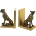 Boekensteun Alexandra House Living Dourado Acrílico Plástico Melamina Leopardo 15 x 19 x 10 cm 2 Peças