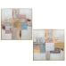 Conjunto de 2 quadros Alexandra House Living Multicolor 82 x 82 x 4 cm