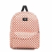 Mochila Escolar Vans Old Skool Check Blanco