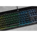 Billentyűzet Corsair K55 RGB Pro Fekete Spanyol Qwerty QWERTY