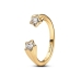 Anel feminino Pandora 163582C01-56 Dourado 16