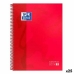 Caderno Oxford EUROPEANBOOK 1 Vermelho A4+ 80 Folhas 5 Peças (25 Unidades)