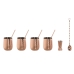 Cocktail Set Home ESPRIT Intense Copper Stainless steel 540 ml 8,5 x 8,5 x 11 cm