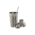 Set da Cocktail Home ESPRIT Argentato Acciaio inossidabile 500 ml 8 x 8 x 21 cm