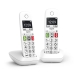 Belaidis telefonas Gigaset E290 Duo Balta