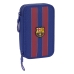 Dubbele etui F.C. Barcelona Rood Marineblauw 12.5 x 19.5 x 4 cm (28 Onderdelen)