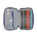 Dubbele etui F.C. Barcelona Rood Marineblauw 12.5 x 19.5 x 4 cm (28 Onderdelen)