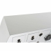 Console DKD Home Decor Spar Zilverkleurig Wit Hout MDF 98 x 26 x 80 cm