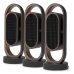 Portable Fan Heater Activejet Selected 3D Black Bronze 1800 W