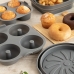 Bakplaat voor Muffins Quid Naturalia Grijs 17 x 17 x 5 cm Siliconen (12 Stuks)