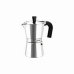 Italienische Kaffeemaschine Monix Silberfarben Metall Aluminium 9 Tassen