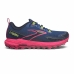 Sapatilhas de Desporto Mulher Brooks Cascadia 18 Azul Cinzento Cor de Rosa